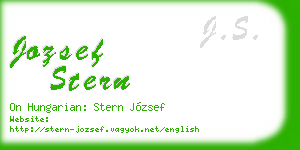 jozsef stern business card